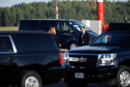 JAV prezidentas Joe Bidenas pirmadienį atvyko į Lietuvą.<br>T.Bauro nuotr.