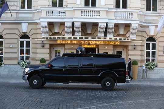 JAV prezidentas Joe Bidenas pirmadienį atvyko į Lietuvą.<br>R.Danisevičiaus nuotr.