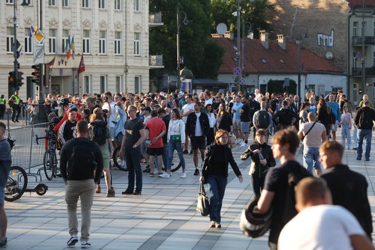JAV prezidentas Joe Bidenas pirmadienį atvyko į Lietuvą.<br>R.Danisevičiaus nuotr.