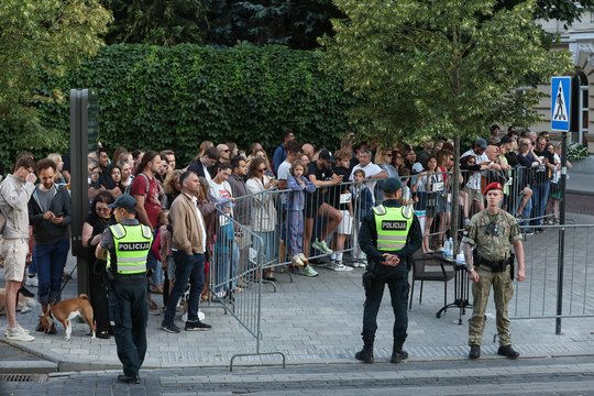 JAV prezidentas Joe Bidenas pirmadienį atvyko į Lietuvą.<br>R.Danisevičiaus nuotr.
