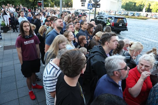 JAV prezidentas Joe Bidenas pirmadienį atvyko į Lietuvą.<br>R.Danisevičiaus nuotr.