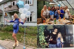 „Queens of Roses“ narei A. Kisielienei bičiulės surengė kūdikio sutiktuves: šventėje – jausmingos akimirkos