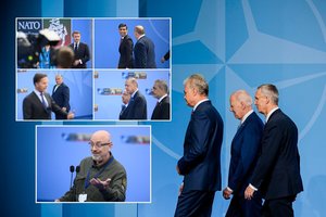 Pirmoji NATO viršūnių susitikimo diena: derybos dėl kiekvieno žodžio ir subliuškusi ukrainiečių viltis