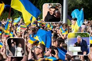 CNN: V. Zelenskis Vilniuje pasitiktas kaip roko žvaigždė