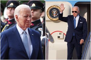 Dėmesį pritraukia J. Bideno sveikata: miegas su kvėpavimo kauke, cholesterolio rodikliai ir odos vėžys