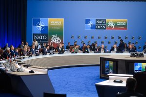 Ukrainiečių karo ekspertas apie NATO sprendimus: „Mus pasiuntė Rusijos laivo kursu“