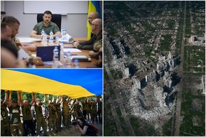 V. Zelenskio administracija paskelbė tris karo baigties scenarijus