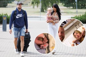 Krepšininkui Lukui Lekavičiui ir jo mylimąjai Melinai Syrii-Lekavičienei gimė vaikelis 