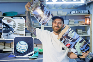 Sunku patikėti, ką šis vyras padaro iš sulūžusių riedlenčių: šiems gaminiams suteikia nuolaidą visam gyvenimui