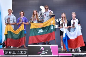 Lietuvos sąskaitoje – net trys medalių komplektai Europos „RS Feva“ jaunių ir jaunimo čempionate