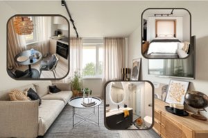 33 kv. m ploto butą Mažeikiuose įrengusi dizainerė jo trūkumą pavertė išskirtinumu