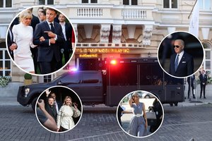 Dar negirdėta NATO lyderių viešnagės pusė: nuo konkretaus B. Macron įgeidžio – iki ypatingų pusryčių ir atsivežtų daržovių