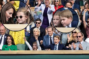 Princesė Charlotte ir princas George'as sulaužė Vimbldono taisykles galiojančias visiems karališkiesiems asmenims