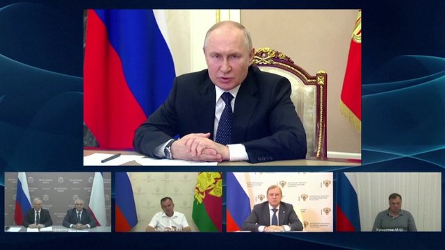 Po Krymo tilto sprogimo – V. Putinas spjaudosi skambiais pareiškimais