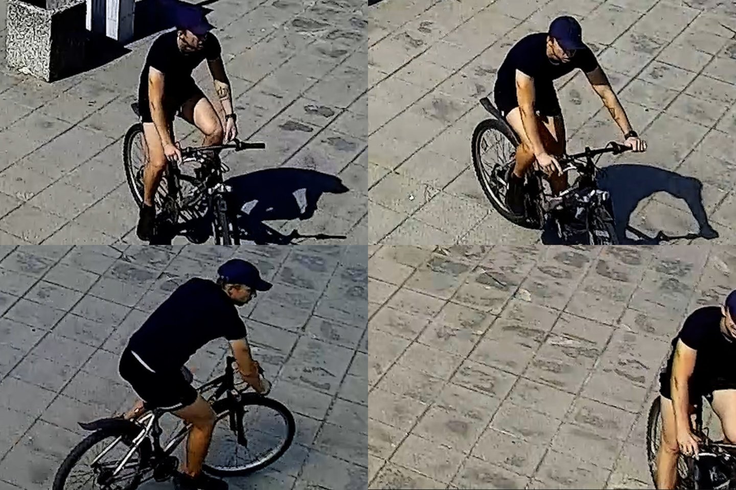  Policija norėtų pabendrauti su šiuo dviratininku.<br> Klaipėdos apskrities VPK nuotr.