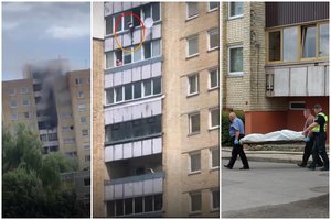 Po 3 gyvybes nusinešusio gaisro Šiauliuose – kraupi žinia: daugiabučio evakuaciniai išėjimai buvo užrakinti, išmontuotos kopėčios