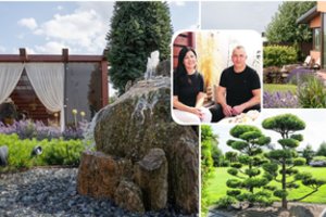 Kauniečių pora prie namų susikūrė tokį sodą, kuriam nereikia vergauti – tik gėrėtis juo