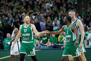 „Žalgirio“ laimėjimas: I. Brazdeikis su K. Evansu lieka Kaune