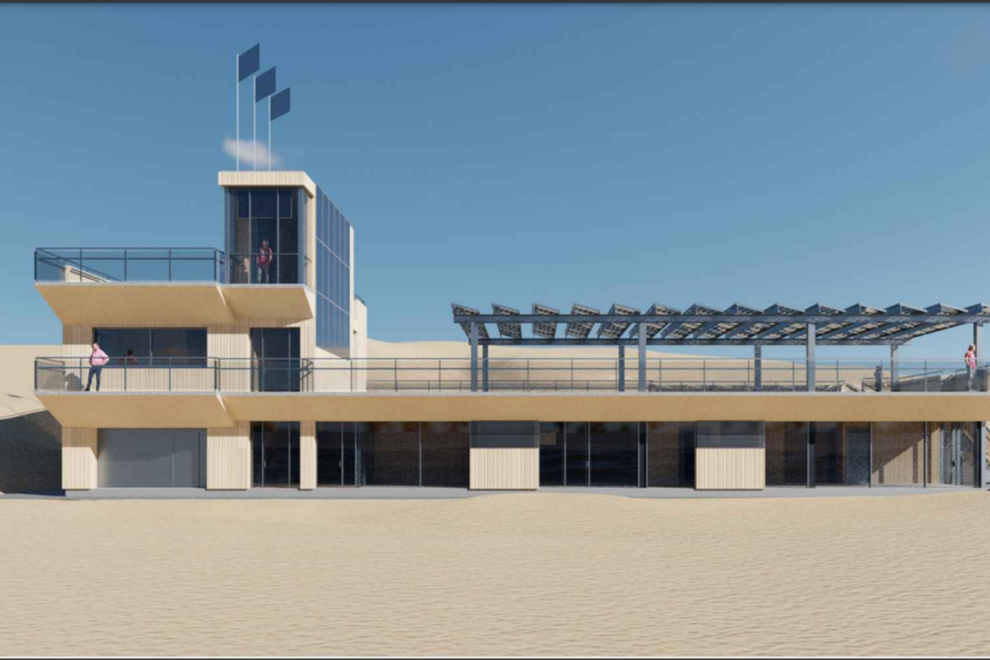 Paaiškėjo kaip po rekonstrukcijos turėtų atrodyti Smiltynės gelbėtojų stotis.<br>Vizual.