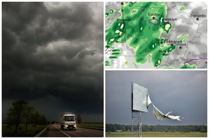 Sinoptikai: Lietuvą apims ciklonas – šniokš liūtys, kartu su perkūnija įsisiautės ir vėjas