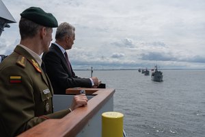 Per Jūros šventę negrįžusius iš jūros pagerbė G. Nausėda