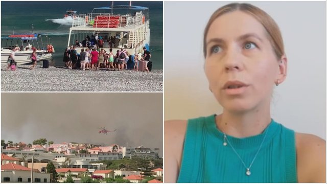 Graikijos lietuvių bendruomenės narė papasakojo apie evakuaciją Rode: teko kooperuotis staiga