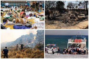 „Iš rojaus – į pragarą“: kas darosi šiurpių vaizdų nusėtoje Rodo saloje, kur vyksta istorinė evakuacija