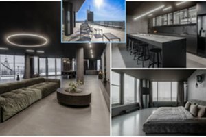 Visą dangoraižio aukštą užimantis 312 kv. m būstas – vienas įspūdingiausių Vilniuje: kaina nustebins