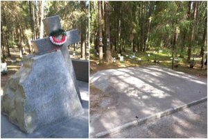 Prie Sankt Peterburgo nukeltas paminklas, skirtas per represijas žuvusiems lenkams atminti