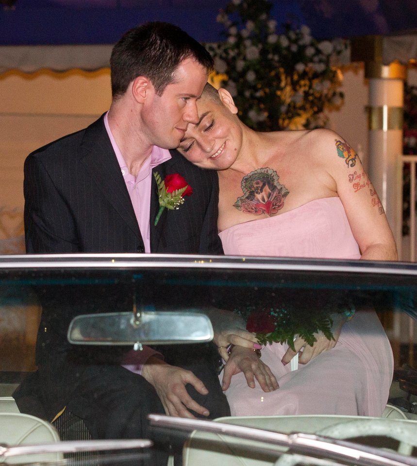Sinead O'Connor ir Barry Herridge vestuvės 2011-aisiais.<br>IMAGO/MediaPunch/Scanpix nuotr.