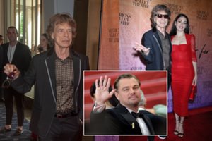 „Rolling Stones“ legendos M. Jaggerio 80-metyje – būrys garsenybių: į Londoną atvyko ir  L. DiCaprio