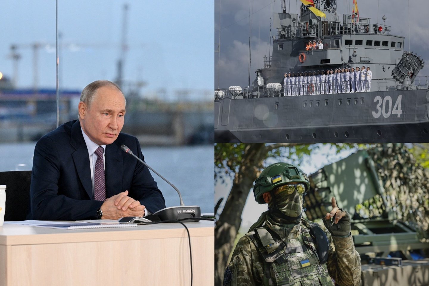  Rusija siekia užvaldyti Juodąją jūrą.<br> Lrytas.lt koliažas.