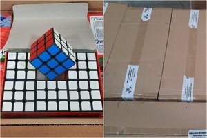 Atidžiau į „Rubiko kubus“ apžiūrėję Klaipėdos muitininkai pamatė, kad tai – tikra klastotė