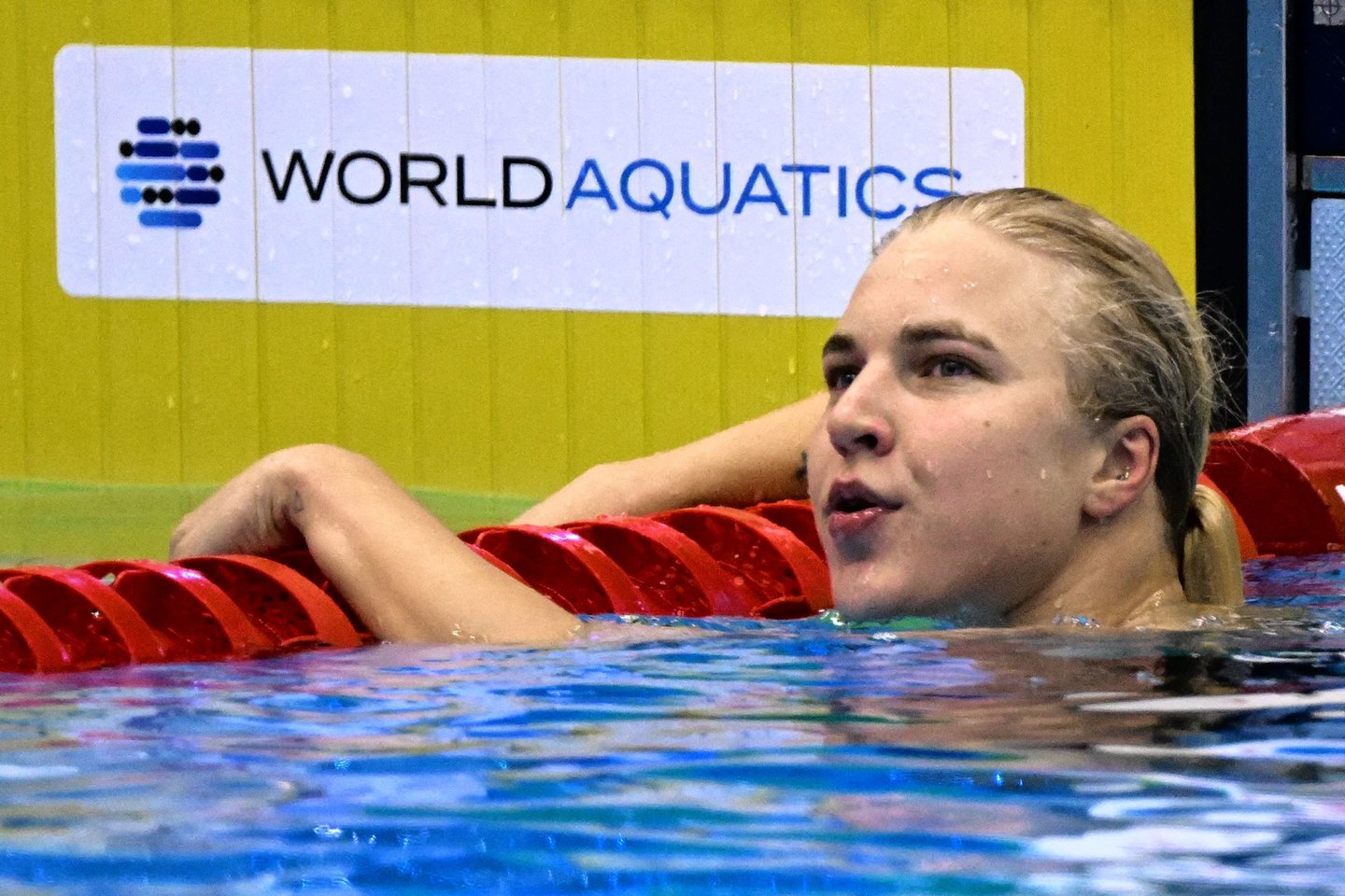 Rūta Meilutytė pasaulio čempionate iškovojo du aukso medalius.<br>AFP/Scanpix nuotr.