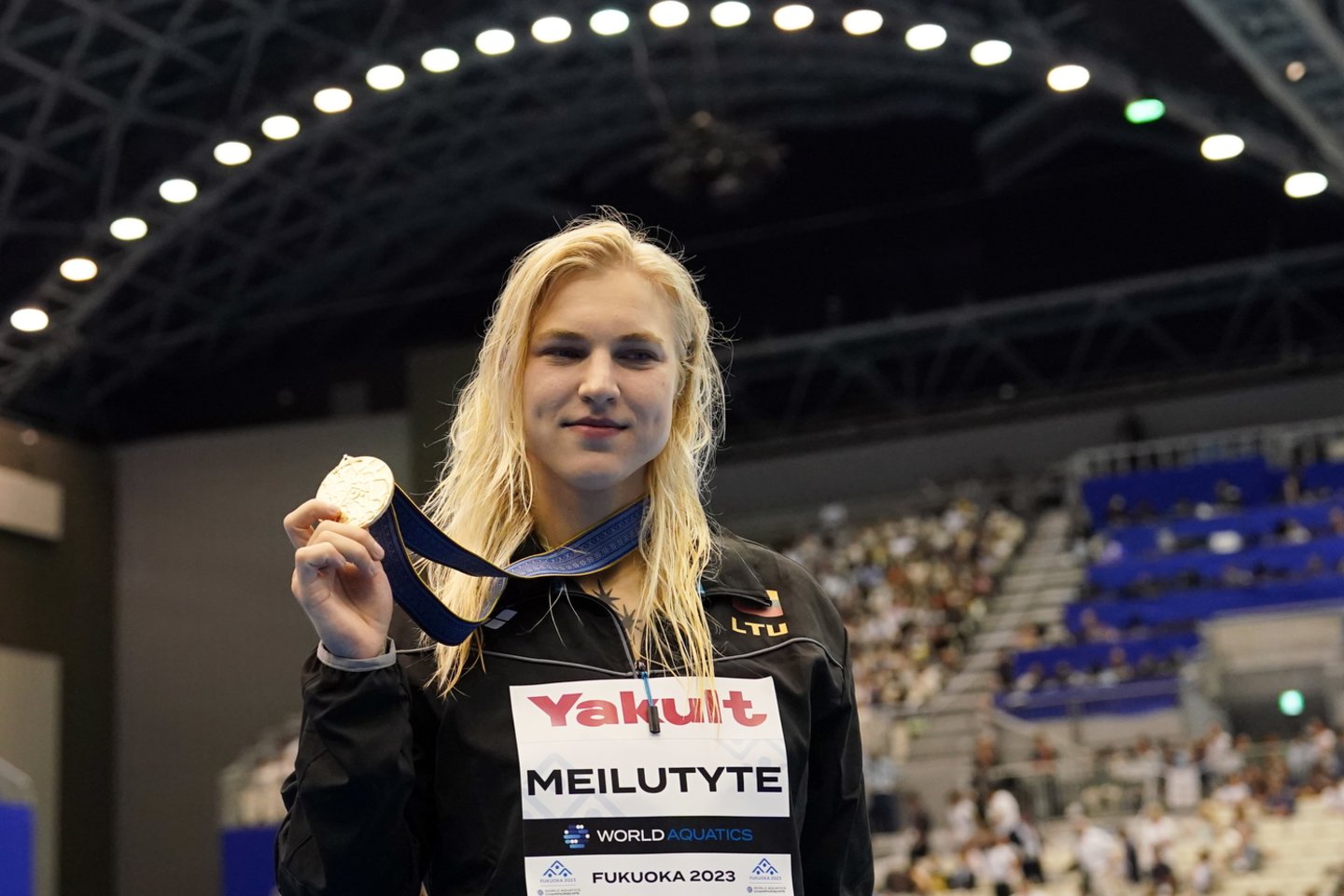 R.Meiltutytė tapo pasaulio čempione.<br>EPA-ELTA nuotr. 