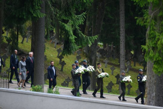  32-ųjų Medininkų žudynių minėjimas Antakalnio kapinėse. <br> V. Skaraičio nuotr.