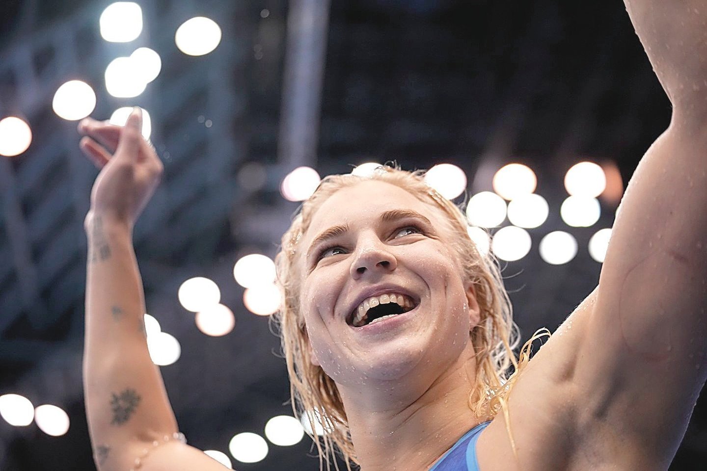 Į didįjį sportą sugrįžusios R.Meilutytės startai baseine teikia didžiulį džiaugsmą ir pačiai plaukikei, ir jos treneriams.<br>AFP/„Scanpix“ nuotr.