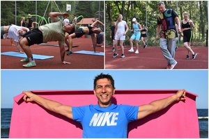 Boksas, gatvės šokiai ir rėplionės per lietų, bet nė to negana – štai ką sumanė garsus treneris          