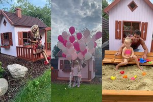 I. Stasiulytės ir D. Meškausko dukra Frėja jau turi savo namą: puošia jį per šventes, planuoja interjerą ir sukasi virtuvėlėje