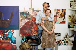 Paryžiuje kuriančių R. Jusionytės ir F. Sapulvedos paroda „Meilės alchemija“ – uostamiestyje