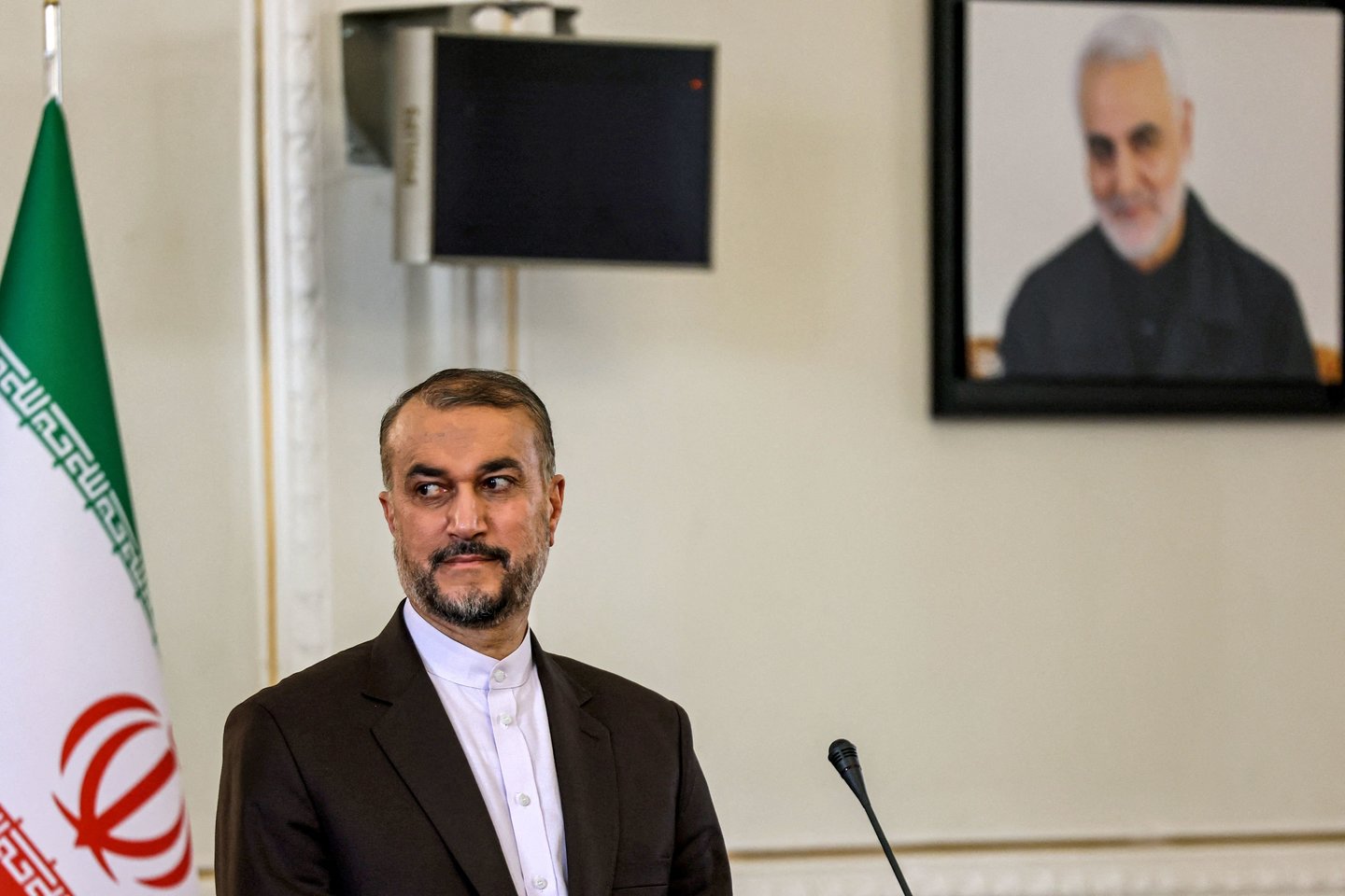 Hosseinas Amir-Abdollahianas.<br>AFP/Scanpix nuotr.