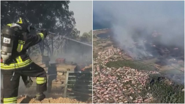Italija kovojant su gaisrais, skelbia – daug jų įsiplieskė dėl padegimų: žada griežtinti bausmes