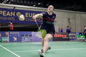 Europos jaunių badmintono čempionate prasidės asmeninės varžybos