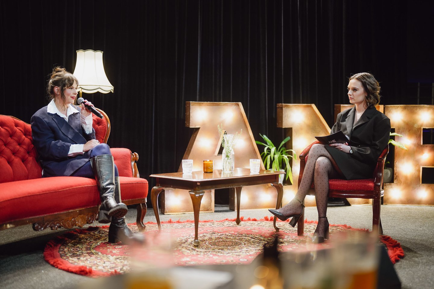 Akimirkos iš renginio su K.Gudmonaite.<br>R.Šeškaičio nuotr.