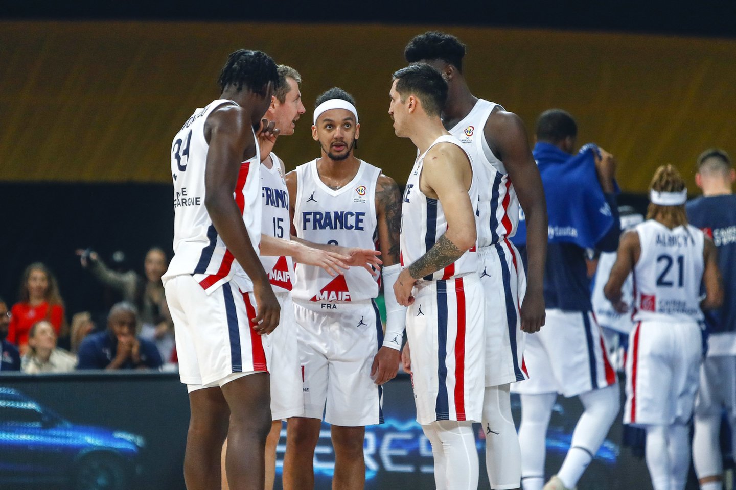Prancūzijos krepšinio rinktinė.<br>G.Šiupario nuotr.
