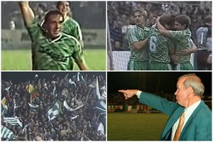 Istorinis triumfas – legendų lūpomis: sirgalių jūra „Žalgirio“ stadione ir Europos futbolą sudrebinusi pergalė