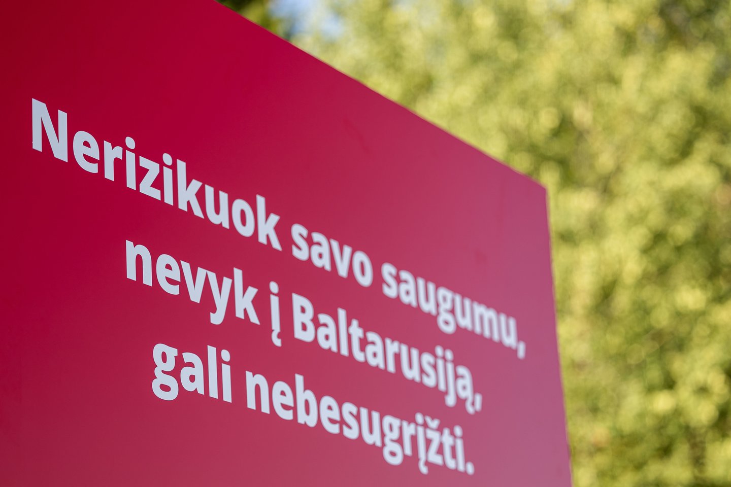 Lietuvos politikai ir institucijų atstovai griežtai perspėja nevykti į Baltarusiją.<br>Ž.Gedvilos (ELTA) nuotr.