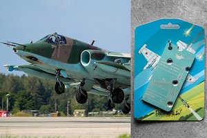 Numuštą rusų karinį lėktuvą ukrainiečiai pavertė suvenyrais: siūlo įsigyti „Su-25“ fragmentus