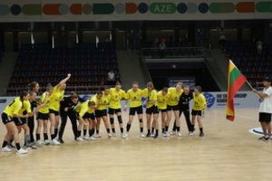 Europos jaunių čempionate Lietuvos rankininkės pateko į pusfinalį