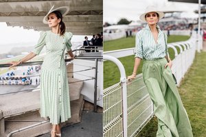 Žirgų lenktynėse pasirodžiusi A. Valentaitė tviskėjo prabanga ir elegancija